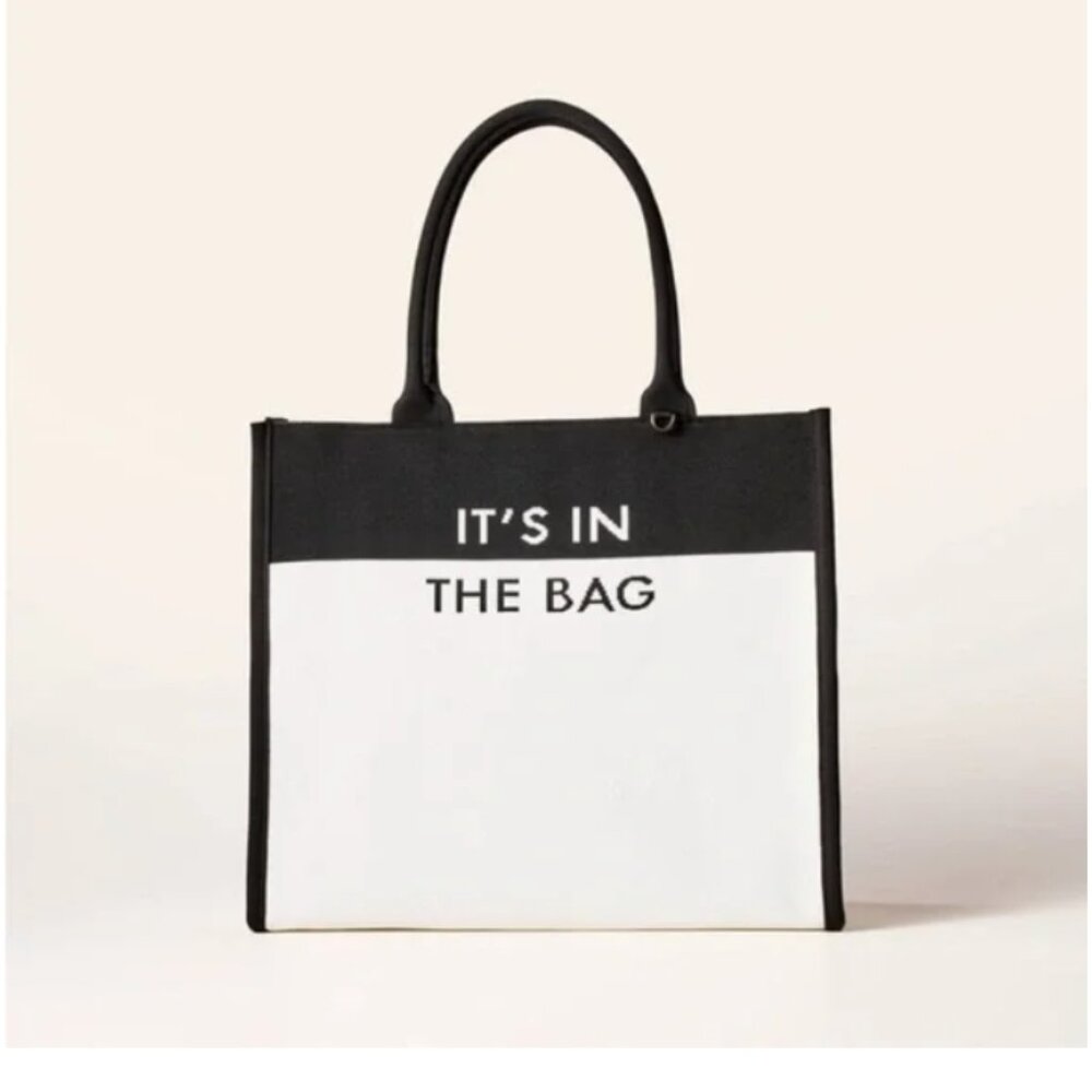 Kate spade x target it’s in the bag knit Black and White Tote Bag - Picture 2 of 3